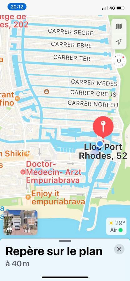 Apt Port Rhodes C, 2 Chbres, 2 Terrasses, Vue Sur Canal Principal De La Marina Et Sur Les Pyrenees Apartment เอมปูเรียบราบา ภายนอก รูปภาพ